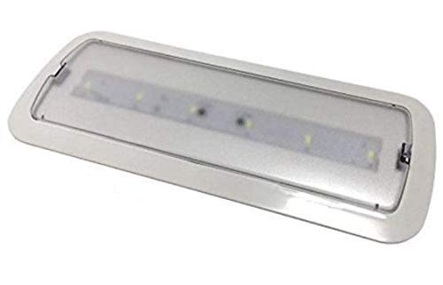 Luz de Emergencia LED empotrable o superficie 3W, 200 Lumenes. 3 Horas de Autonomía. Color Blanco Frío (6500K). (Pack 10x)