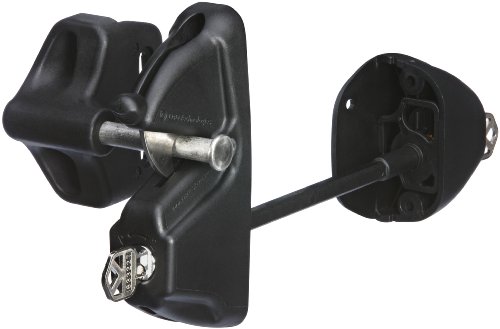 National Hardware N346 – 202 LokkLatch Deluxe llave cerradura de puerta automática Latch, 5 – 7/8,"negro, actualizado embalaje, N346-202