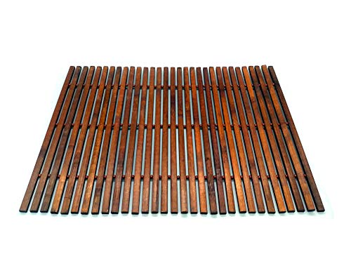 Solagua Salvamantel de Bambú Individual Pack de 4 Manteles Enrollables Antideslizantes y Antimanchas (30 x 45 cm, Art.225)