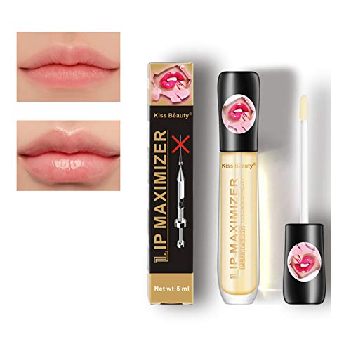 2 Pcs Lip Plumper Extreme - Lip Gloss Maximizer Plump Volume Bigger Lips Moisturizing, Anti Aging Enhances Plump Gloss, Natural Lip Enhancer, Waterproof & Long-Lasting