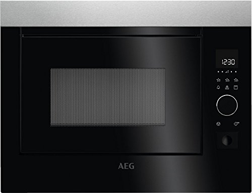 AEG MBE2658D-M Integrado - Microondas (Integrado, Microondas combinado, 26 L, 900 W, Tocar, Negro, Gris)