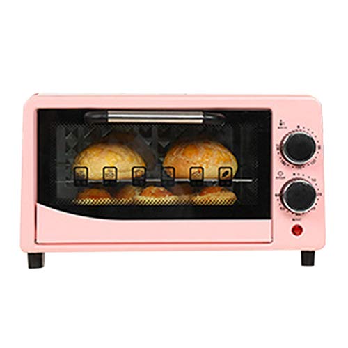 Awayhall Horno de Sobremesa Mini Horno con Temporizador de Bandeja de Horno 12L 0-230° C 800W Mini Horno Asar, descongelar, Hornear