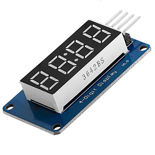 AZDelivery Modulo Pantalla Digital LED Display 8 bit TM1637 I2C con Reloj Display para Arduino y Raspberry Pi con E-Book incluido!