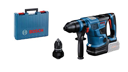 Bosch Professional BITURBO GBH 18V-34 CF - Martillo perforador combinado a batería (18V, 5,8 J, Ø máx. hormigón 32 mm, SDS plus, Connectivity, sin batería, en maletín)