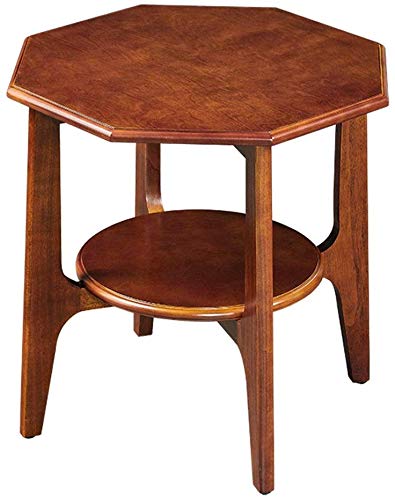 Carl Artbay Selected Furniture/Tabla Mesa de café de la Sala Mesa de té Sólido Madera Tabla Brown Mesa Octogonal Mesa de Centro del hogar Mesa Pequeño Mini Mesa de 55 * 58cm de café