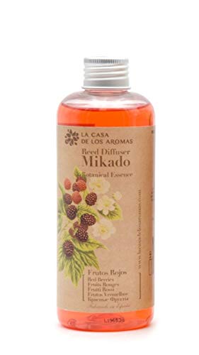 CASA DE LOS AROMAS Mikado REPOSICION Frutos ROJOS250 ML. SIN Varillas