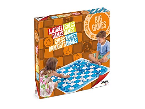 Cayro - Ajedrez-Damas Kids, Juego de Mesa Gigante (159.0)