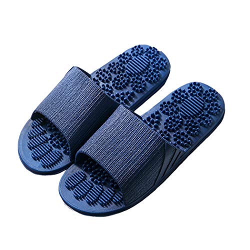 Chanclas de Masaje,Veluckin Zapatillas de Ducha Verano Antideslizante de Secado rápido,Azul Oscuro,40/41