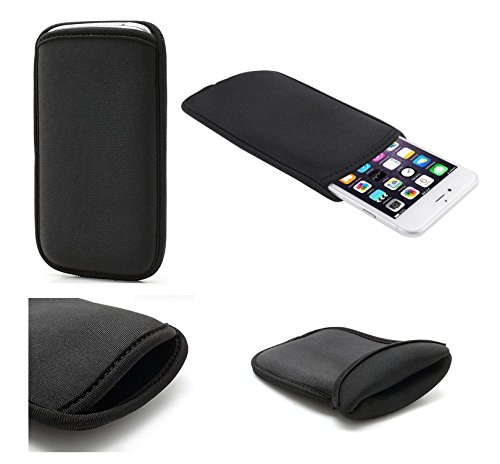 DFV mobile - Funda de Neopreno diseño Exclusivo para htm z1-h39lw / htm z1-h39l - Negro