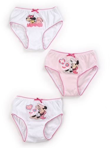 Disney Minnie Caja 3 Slip Rosa 4- 5 Años