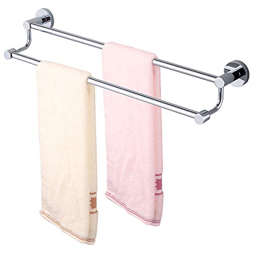 Doubleblack Toallero Acero Inoxidable Bath Toallero Toallero 2 Brazos Toallero Cromo Almacenamiento de Toallas 62 cm Longitud