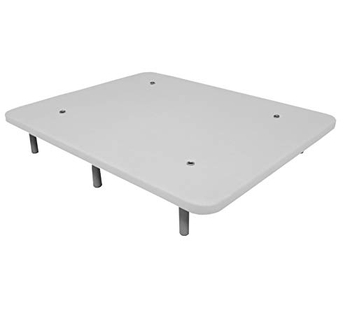 Duérmete Online Duérmete-Base Tapizada 3D Reforzada 5 Barras de Refuerzo y Válvulas de Ventilación + 6 Patas, Blanco, 105x190