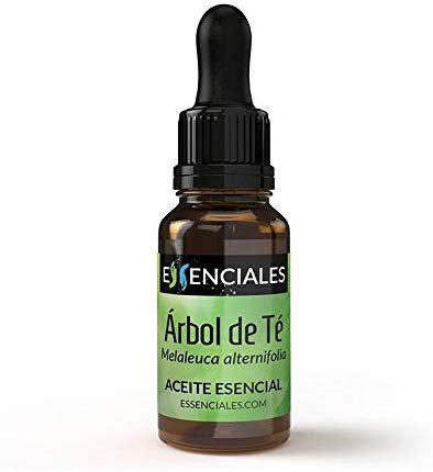 Essenciales - Aceite Esencial de Árbol de Té, 100% Puro, 10ml | Aceite Esencial Melaleuca Alternifolia - Tonificante, Antiséptico y Antifúngico
