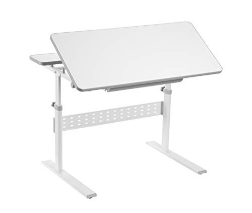 FD FUN DESK Colore Grey-Escritorio Infantil (Altura Regulable, inclinable), Gris, 950 x 660 x 540-760 mm