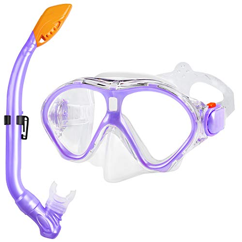 Gintenco Buceo Snorkel y Máscara de Antivaho Gafas de Natación para Adultos Unisex Buzo Natación Bucear Equipo de Buceo Máscara de Ajustable Amplio ángulo de Visión Panorámica