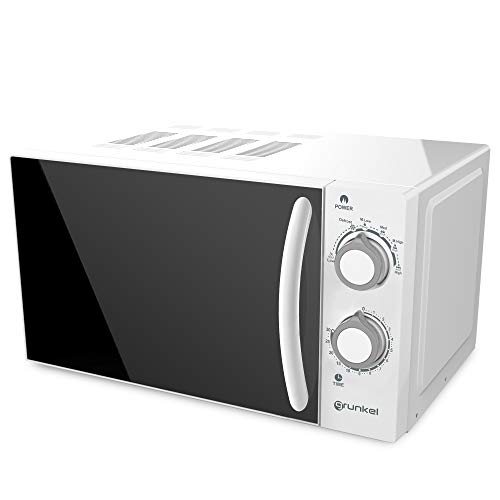 Grunkel - MW-20SG - Microondas blanco de 20 litros de capacidad y 6 niveles de potencia. Función descongelación y temporizador hasta 30 minutos - 700W - Blanco