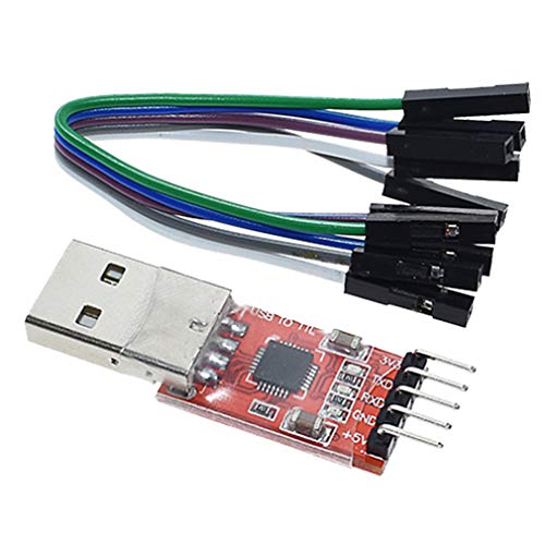 HiLetgo CP2102 USB 2.0 to TTL UART Serial Converter Module 5Pin STC PRGMR with Dupont Wire