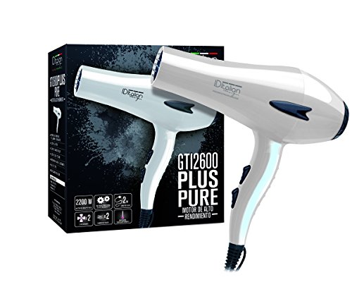 ID Italian Design | Secador de Pelo Profesional 3 Modos de Calor, 2 Velocidades de Color Blanco - 2200W