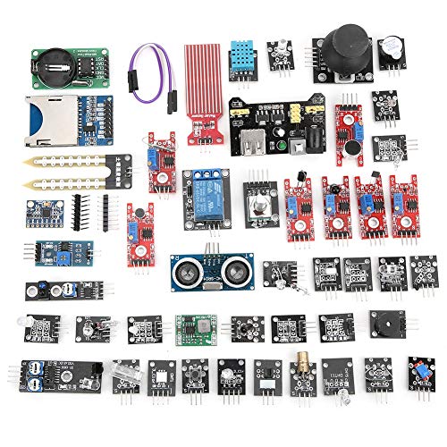 Kit de surtido de sensores de 45 piezas, kit de inicio de módulos de sensor, conjunto de placa de sensor de desarrollo actualizado para bricolaje profesional