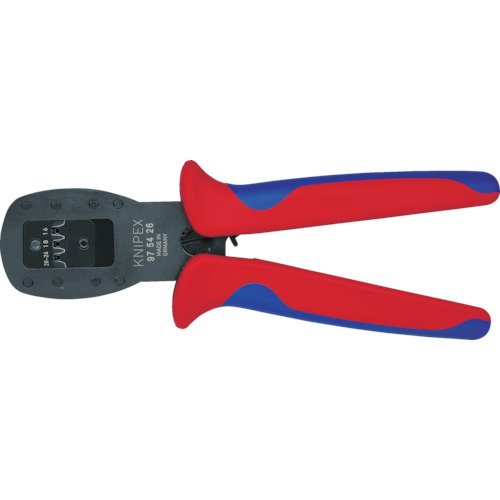 KNIPEX Alicate para crimpar mini-conectores crimpado en paralelo para crimpar terminales de la serie Mini-Fit de Molex LLC (190 mm) 97 54 26