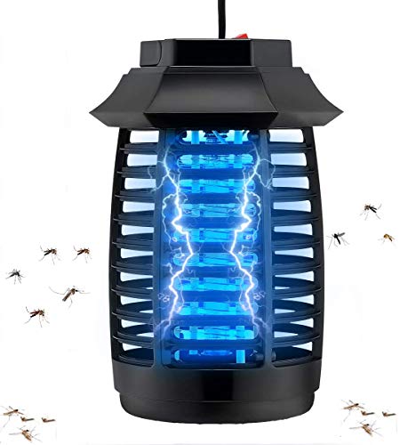 Koqit - Mosquitera eléctrica para mosquitos, protección contra golpes eléctricos, portátil contra mosquitos, polillas, moscas, mosquitos eléctricos inteligente para la cocina, el dormitorio, el jardín