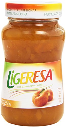 Ligeresa - Mermelada con sabor extra de melocotón, 330 ml