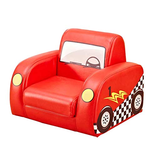 LLTT-sillon infantil Sofá para NiñOs SillóN para NiñOs Sleeper Asiento Reclinable Muebles Individuales Reclinador para NiñOs Mini Sofá para BebéS Silla para NiñOs-Rojo 50x45x40cm