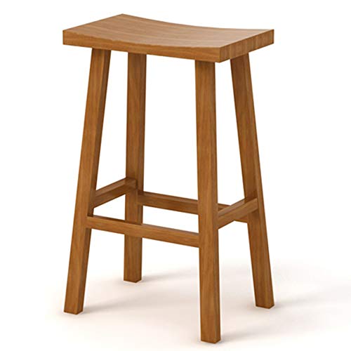 MANG Taburete De Bar De Madera Maciza Taburetes De Mostrador Sin Respaldo Taburetes De Cocina con Asiento De Silla De Montar Silla De Comedor con Isla Cuadrada Taburetes De Bar para Interiores Y Ext