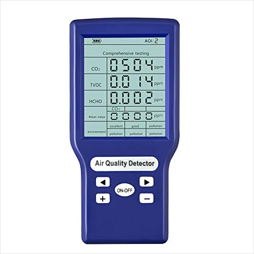 Medidores multifuncionales de CO2 ppm Mini detector de dióxido de carbono Analizador de gases Probador de calidad del aire protable