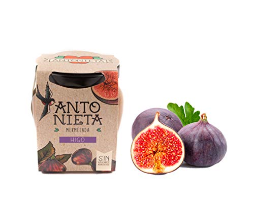 Mermelada de Higo 230g | Mermelada Gourmet 100% Fruta - Sin Azúcares Añadidos - Hecho en España | Conservas Antonieta