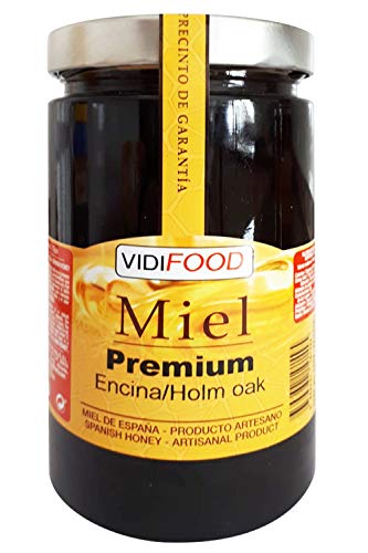 Miel de Encina Premium - 1kg - Producida en España - Tradicional & 100% pura - Aroma Floral y Sabor Dulce