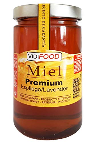 Miel de Espliego Premium - 1kg - Producida en España - Tradicional & 100% pura - Aroma Floral y Sabor Dulce