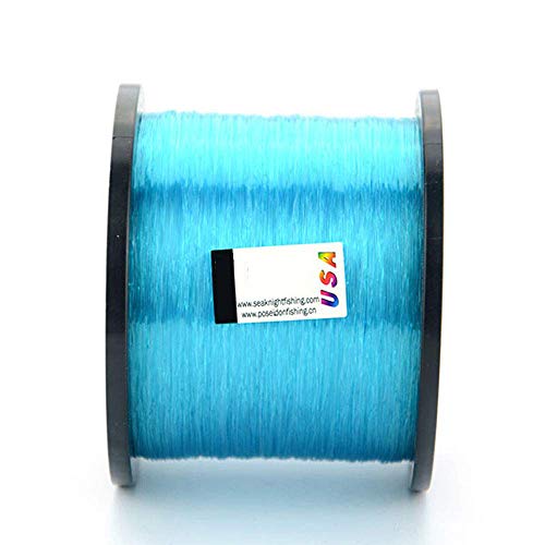 Mono Nylon Superior Línea de Pesca, 1000 M Nylon Línea de Pesca Monofilamento Japón Material 2-35LB para Carpa O Lucio Pesca de 5 Colores,Blue,3.0