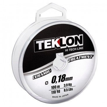 Monofilament Nylon Fabrication Japonaise Bobine 100M - Teklon Ceramic 100M - 0,25Mm - 6,5Kg - Vert Translucide