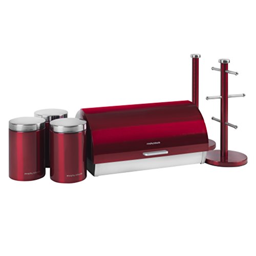 Morphy Richards 6-Piece Acentos Storage Set, Red