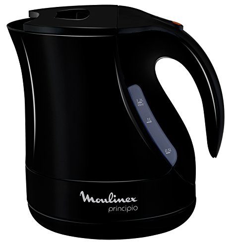 Moulinex Principio BY107815 Hervidor, 1,2 l, Resistencia Oculta, Filtro Anti-impurezas, 2200 W, Negro