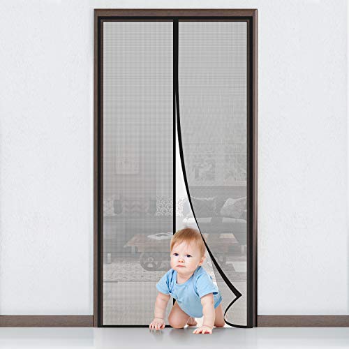 MYCARBON Mosquitera para puerta Protección contra insectos magnético(90 * 210)