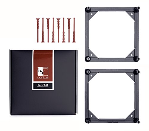 Noctua NA-SFMA1, Adaptores para el Montaje de Ventiladores en Radiadores de Refrigeración Líquida, (2 Unidades, Negro)