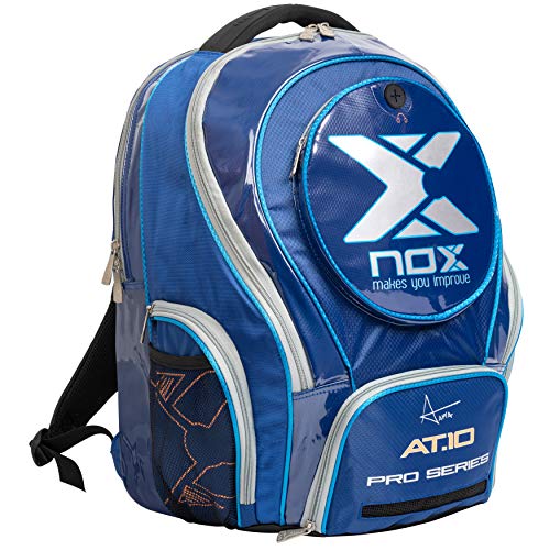 NOX AT10 Pro Series Mochila de pádel, Juventud Unisex, Azul, 50 x 35 x 20 cm
