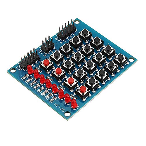 Otros módulos de placa 5pcs 8 LED 4x4 Botón Interruptor Interruptor 16 Teclas Matriz Independiente Teclado Módulo Para AVR ARM STM32