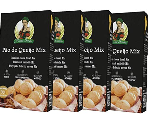 Pao de queijo 4x400 g || Brazilian cheese bread|| Pan de queso brasileño|| Sin gluten || Sin aditivos || Rápido y fácil de hacer