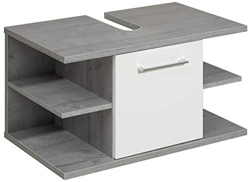 Pelipal 370 Fresh Line Grey – Armario para Lavabo, Madera, Aspecto de hormigón, 44,0 x 72,0 X 39,7 cm