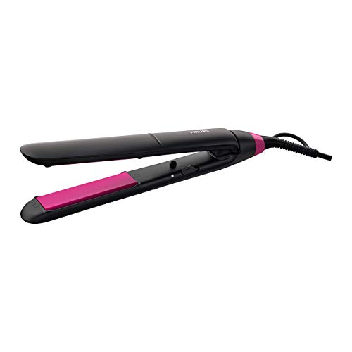 Philips Essential BHS377/00 Utensilio de Peinado Cepillo alisador Caliente Negro, Rosa 1,8 m - Moldeador de Pelo (Cepillo alisador, Caliente, 230 °C, 30 s, Negro, Rosa, 1,8 m)