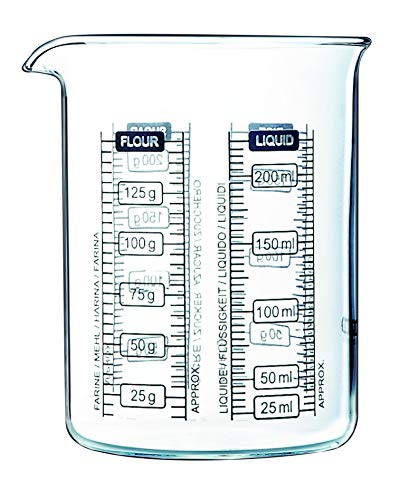 Pyrex Kichen Lab - Vaso medidor, 250 ml