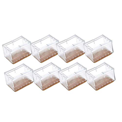 qplcdg 8 pcs silicona silla gorras pies, Anti-Scratches Feet Pads, sellos mobiliario mesa couvre piso protège-taille en option