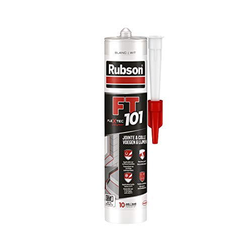 Rubson FT101 - Masilla de polímero multimateriales, para todo tipo de juntas, reparación de fijaciones, pegatinas, interior y exterior, cartucho de 280 ml