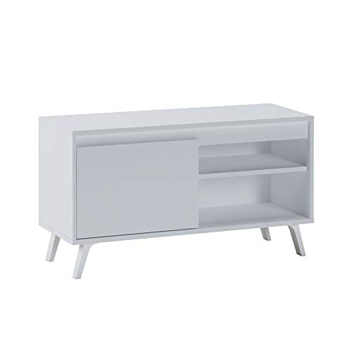 Selsey Mueble bajo para TV de 100 cm de Ancho, Color Blanco