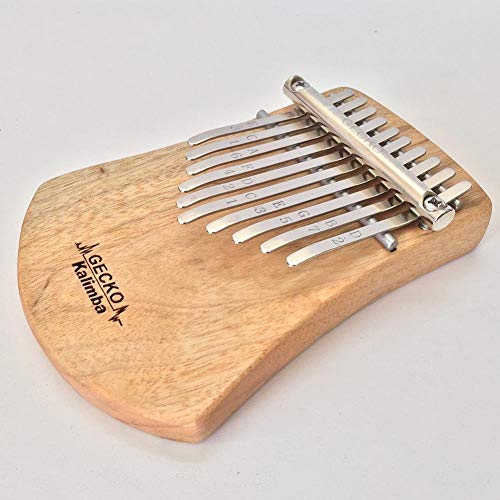 SFFSM 10 Clave Kalimba Pulgar del Dedo del Piano percusión alcanfor sólida Madera de una Sola C Tune Kalimba Pulgar Piano con el Aprendizaje de Libro Tune Martillo (Color : K10miniCAS)