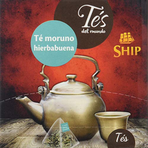 Ship con 15 Pirámides Té verde moruno con Hierbabuena TES DEL MUNDO, SHIP