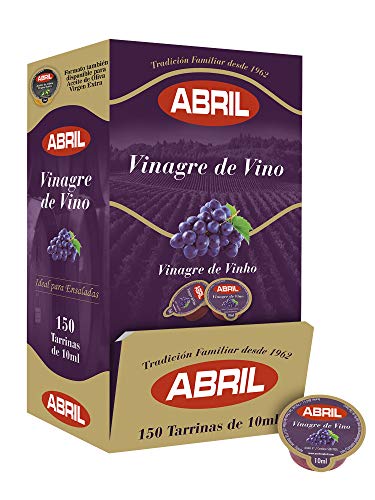 Tarrina Vinagre de Vino Tinto Abril 10 ml - Caja de 150 tarrinas